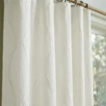 Lilian-Modern-Wave-Patterned-Ivory-Close-up-Curtains | Curtain Avenue
