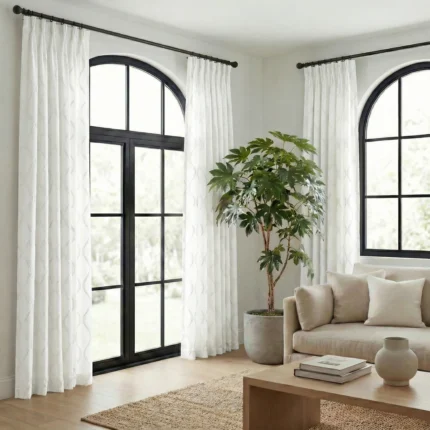 Lilian-Modern-Wave-Patterned-Ivory-Curtains | Curtain Avenue
