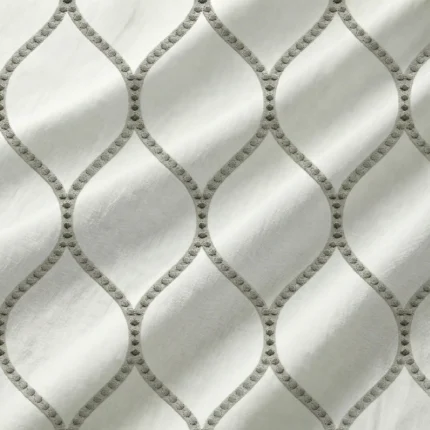Lucy-Embroiderd-Trellis-Ash-Gray-Regular | Curtain Avenue