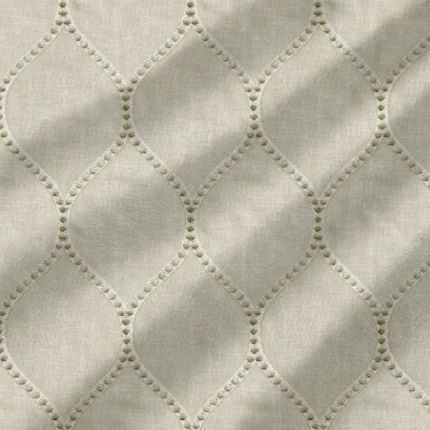 Lucy-Embroiderd-Trellis-Beige-Gold-Regular | Curtain Avenue