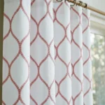 Lucy-Embroiderd-Trellis-Blush-Close-up-Curtains | Curtain Avenue