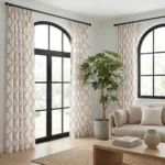 Lucy-Embroiderd-Trellis-Blush-Curtains | Curtain Avenue