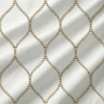 Lucy-Embroiderd-Trellis-Flax-Regular | Curtain Avenue