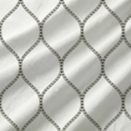 Lucy-Embroiderd-Trellis-Gray-Regular | Curtain Avenue