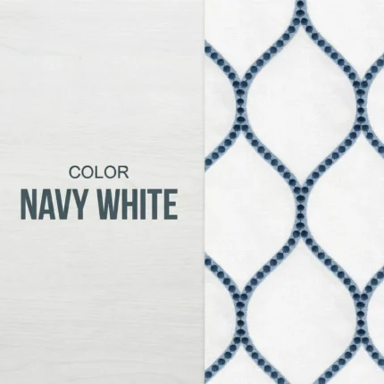 Lucy-Embroiderd-Trellis-Navy-White-Intro | Curtain Avenue