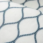 Lucy-Embroiderd-Trellis-Navy-White-Regular | Curtain Avenue