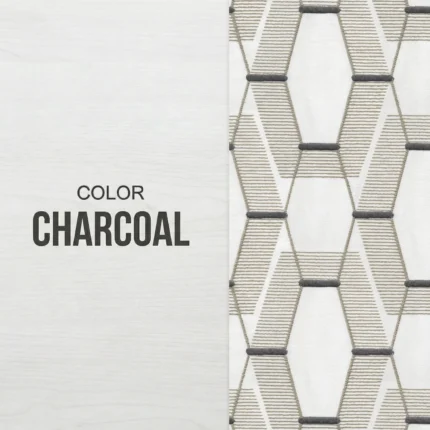 Maria-Honeycomb-Pattern-Charcoal-Intro | Curtain Avenue