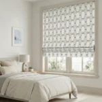 Maria-Honeycomb-Pattern-Charcoal-Roman-Shade | Curtain Avenue