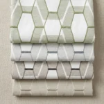 Maria-Honeycomb-Pattern-Mid-Blue-Color-Options | Curtain Avenue