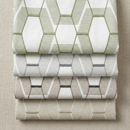 Maria-Honeycomb-Pattern-Mid-Blue-Color-Options | Curtain Avenue