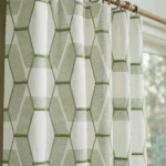 Maria-Honeycomb-Pattern-Sea-Foam-Close-up-Curtains | Curtain Avenue