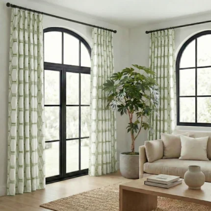 Maria-Honeycomb-Pattern-Sea-Foam-Curtains | Curtain Avenue