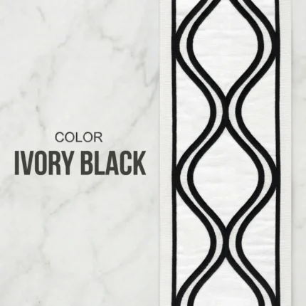 Rogue Ivory Black - Main | | Curtain Avenue