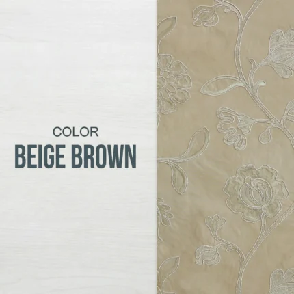 Ruby-Floral-Embroidered-Beige-Brown-Intro | Curtain Avenue