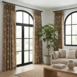 Ruby-Floral-Embroidered-Pumpkin-Curtains | Curtain Avenue