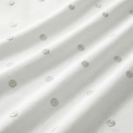 Sahara-Linen-Dots-White-Regular | Curtain Avenue