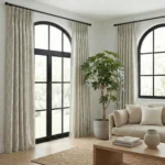 Sara-Classic-Lattice-Beige-Curtains | Curtain Avenue
