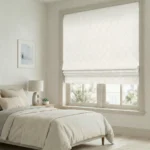 Sara-Classic-Lattice-Ivory-Roman-Shade | Curtain Avenue