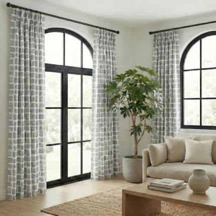 Urban-Brushstroke-Ash-Gray-Curtains | Curtain Avenue