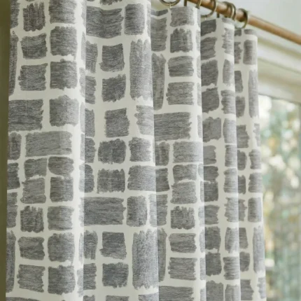 Urban-Brushstroke-Charcoal-Close-up-Curtains | Curtain Avenue