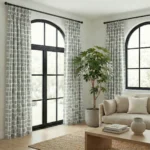 Urban-Brushstroke-Charcoal-Curtains | Curtain Avenue