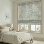Urban-Brushstroke-Charcoal-Roman-Shade | Curtain Avenue