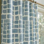 Urban-Brushstroke-Cobalt-Blue-Close-up-Curtains | Curtain Avenue