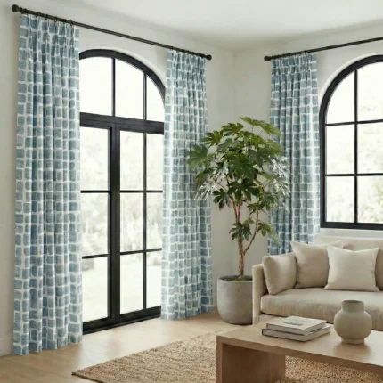 Urban-Brushstroke-Cobalt-Blue-Curtains | Curtain Avenue