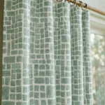 Urban-Brushstroke-Mint-Close-up-Curtains | Curtain Avenue