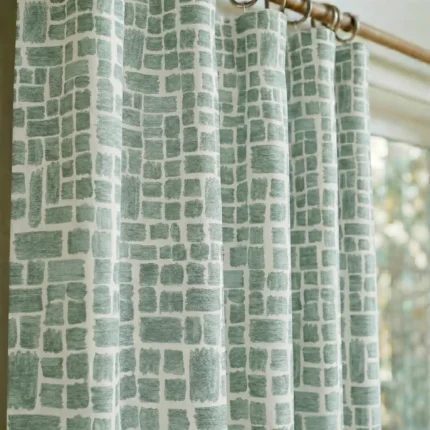 Urban-Brushstroke-Mint-Close-up-Curtains | Curtain Avenue
