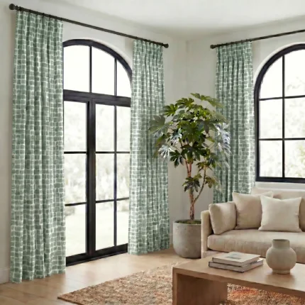 Urban-Brushstroke-Mint-Curtains | Curtain Avenue
