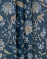 Blooming Spring - Navy Blue Roman Shades - Image 4