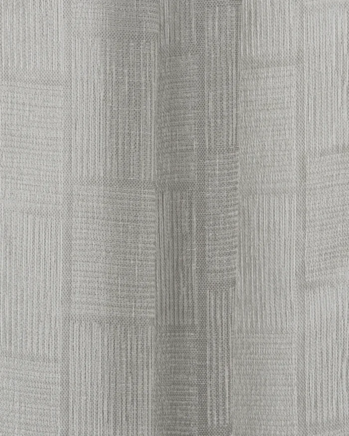 Buffalo Striped Semi Sheer Curtains - Gray - Image 2