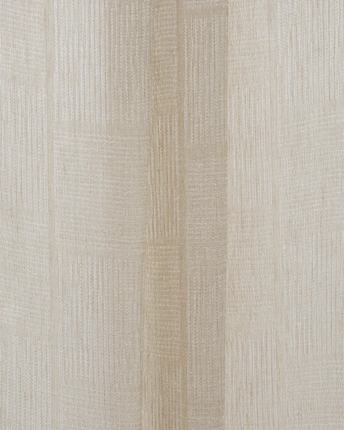 Buffalo Striped Semi Sheer Curtains - Oatmeal - Image 2