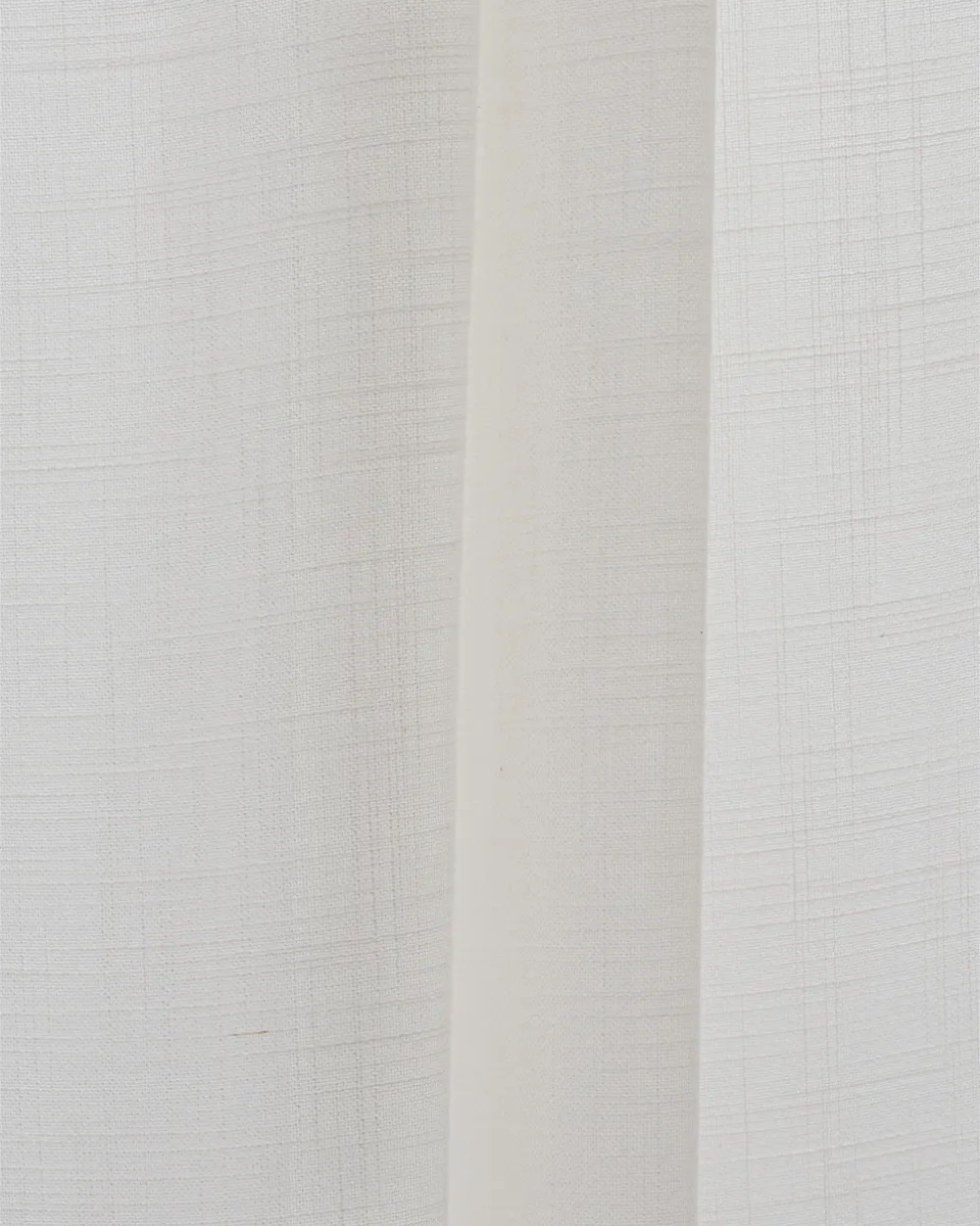 Lush Linen Sheer - White - Folded Roman Shades | Lush Linen Sheer - White - Folded | Curtain Avenue