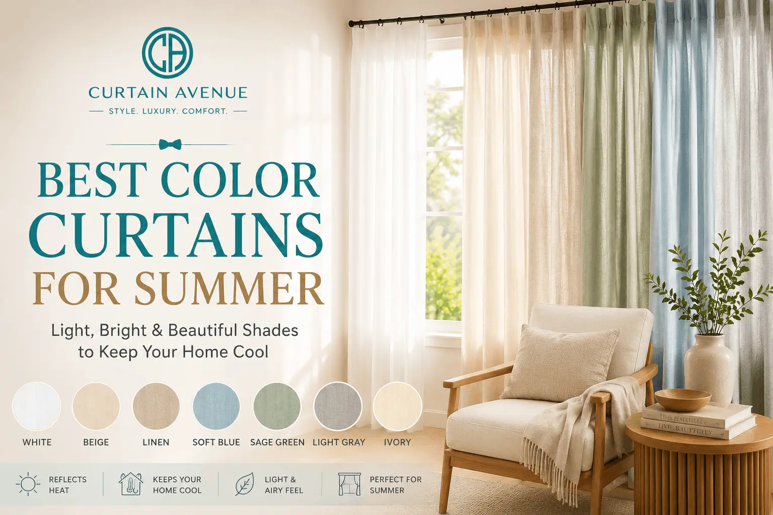 Best Color Curtains for Summer | | Curtain Avenue