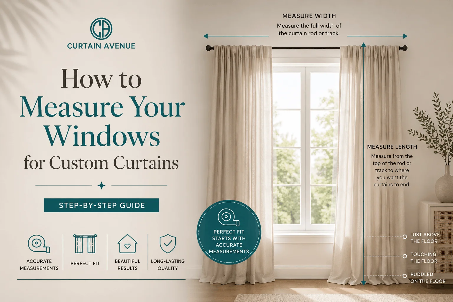 How to Measure Your Windows for Custom Curtains | | Curtain Avenue